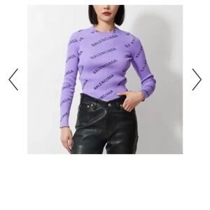 Purple Balenciaga XS top